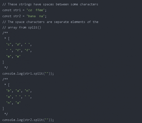 如何在 JavaScript 中的字符串的字符之間添加空格6